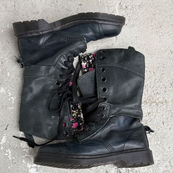 Dr. Martens Shoes - Dr Martens Triump 1914 floral combat boots